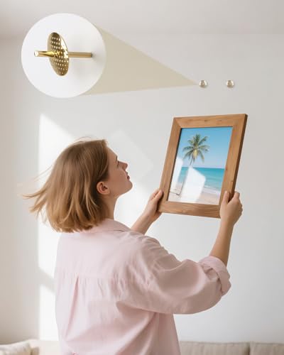 Uniclife 80 Pcs Picture Hangers, Picture Hanging Kit 4 Sizes - size: 80 Pcs, style: Gold
