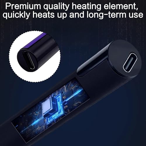 Wlizyzfhy Rechargeable Thread Burner kit，Tool Burning Pen(Purple) - color: Purple
