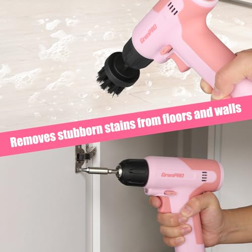 GRENPRO 7.2V Pink Cordless Drill Set for Women with 23-Piece Accessory Kit