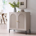 IFGET 34"Tall Modern Arch Sideboard Buffet Cabinet with Storage, Light Grey - color: Light Grey, size: 1 Piece
