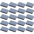 20Pcs 1-3/8 x 1 Inch Rectangular Adhesive Furniture Sliders - size: 1-3/8 x 1 Inch