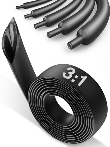 3/4 Inch Heat Shrink Tubing, 3:1 Adhesive Lined Waterproof Tube | Marine Grade Dual Wall Shrink Tube for Wire Protection, 13.2FT Tubing Provides Waterproof Insulation for Electrical Repairs - size: 3/4"(19.1mm)-13.2Ft