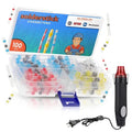 Heat Gun with Adjustable Temperature + 100PCS Waterproof Solder Seal Wire Connectors - Heat Shrink Electrical Wiring Repair Kit (12–10, 16–14, 22–18, 26–24 AWG) for Automotive
