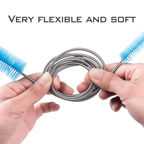 5p Dryer Vent&AC Drain Line Cleaner Brush,Multifunctional Pipe Cleaning