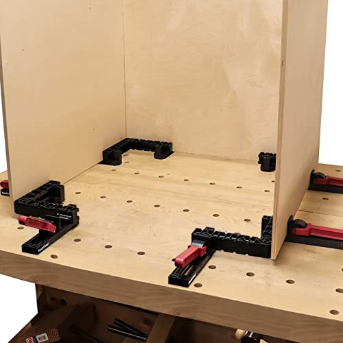 Milescraft 4011 8 inch Clamp Squares 90 Degree Positioning Square CornerClamp Right Angle Clamp Woodworking Clamps for Pictures Frames, Boxes, Cabinets and Drawers (Set of 2)