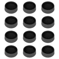 1.5X1.5 Round Rubber Caster Cups, Non Slip Furniture Pads - 12 Pack - color: Black, size: 1.5” 12pcs