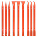 9 Pieces Plastic Scraper, No-Scratch Paint Scraper Tool Portable Car Crevice Cleaning Tool Multi-use Kitchen Scraper Small Sticker Remover for Tight Spaces, Crevices, Food, Labels, Oil Stains, Dirt - color: Red