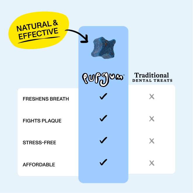 Spot & Tango PupGum Dog Dental Chews for Fresh Breath & Clean Teeth – Clinically Proven Ingredients – Human-Grade, Vet-Developed Daily Dental Treats for Dogs 16-40lbs – 14 Chews – Made in USA