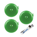 DiCUNO 3-Pack Soft Retractable Measuring Tape, 60-Inch 1.5 Meter, Green - color: Green*3pcs