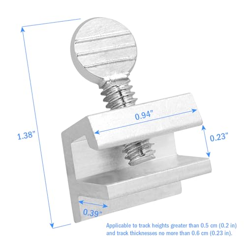 "Nuk3y Sliding Window Security Locks (Aluminum, 12 Pack)" - color: Aluminum, size: 12 Pack