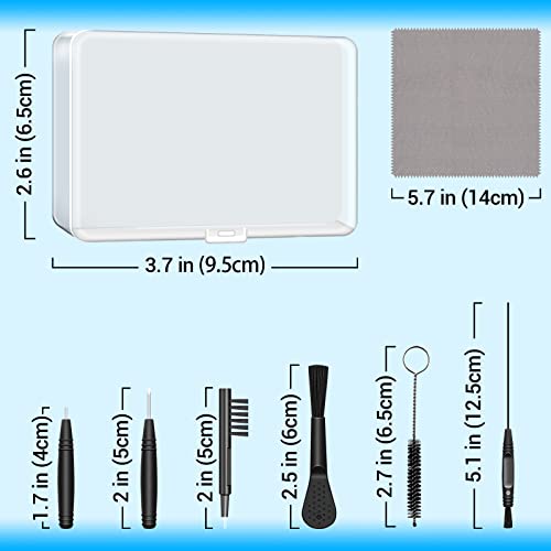 Hearing Aid Cleaning Kit, Hearing aid Cleaning Tools, Hearing Aid Brushes for Cleaning, Hearing Aid Amplifier Cleaner Kit, Hearing Aid Accessories with case, Gifts for Relatives and Friends (8 Pcs)