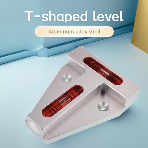 High precision aluminum alloy T-shaped level platform can be used. Small ruler with magnetic bubble beads for measurement (70 x56 x15mm) - size: 70 x56 x15mm