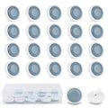 20pcs Stick Furniture Sliders with Nail for Wooden Furniture Legs, 1inch Small Furniture Glides for Carpet Tile Hardwood (Grayish Blue) - size: 1 inch Round