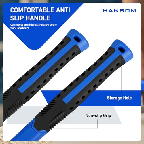 5-Pack Hammer Set,Rubber Mallet 32oz, Double-Faced Mallet 22oz,16oz Claw Hammer,16oz Ball Peen Hammer,3lb Sledge Hammer,Ergonomic Handle