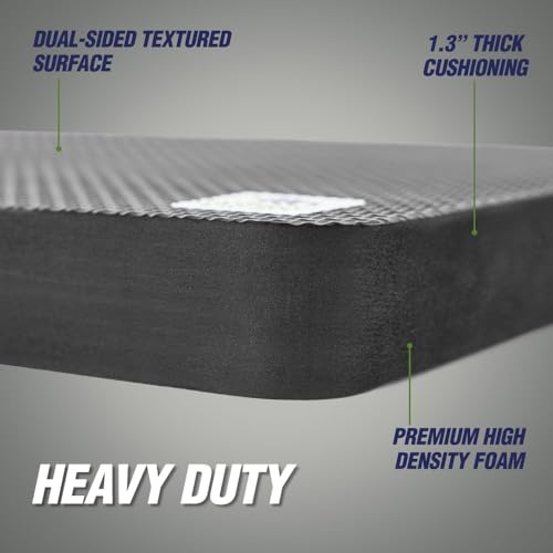 RUGGED RHINO Extra Thick Foam Kneeling Pad for Gardening, Black - color: Onyx Black