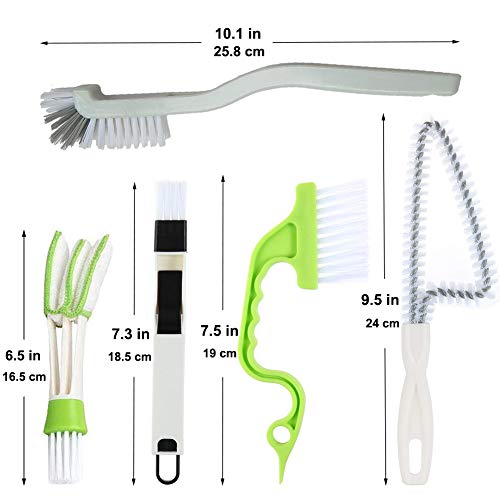 Crevice Cleaning Brush Set, Hard Bristle Grout Scrub Brushes, 5Pcs