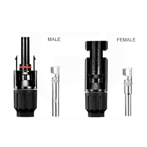 Solar Panel Crimping Tool,Crimping Tool Kit with 10PCS Connectors and 2PCS Spanner Wrench and 2PCS Y Solar Connectors and Solar Wire Crimping Tool for PV Cable - color: 10p Mc4+1p Mc-y+a Crimper+1p Spanner