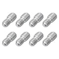 uxcell M5x6mm to M6x6mm Double End Threaded Stud Screw Bolt, 8Pcs 304 Stainless Steel Thread Reducer Adapter for Furniture Machinery Assembly Fastener - size: M5x6mm to M6x6mm