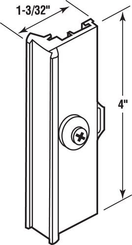 Prime-Line F 2500 Aluminum Sliding Window Lock with Pull Latch | Single Pack - color: Aluminum