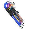 9PCS Imperial Allen Key Set SAE Allen Wrench Set SAE Hex Key Set Long Ball End Hex Wrench Set S2 Alloy Steel Keys 1/16-3/8Inch for Bike Vehicle Repairs and Household DIY - size: 9PCS Imperial