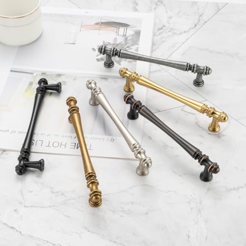 KOOFIZO 30 Pack 5 in Brushed Gold Cabinet Pulls, Gold Drawer Handles P30 - color: Brushed Gold, size: 5" CC - 30Pcs