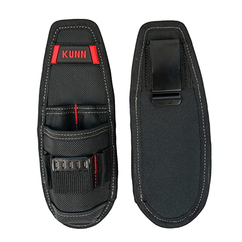 KUNN Construction Tool Holder Small Electrician's Tool Pouch for Tool Belt - color: Red-1 Pack
