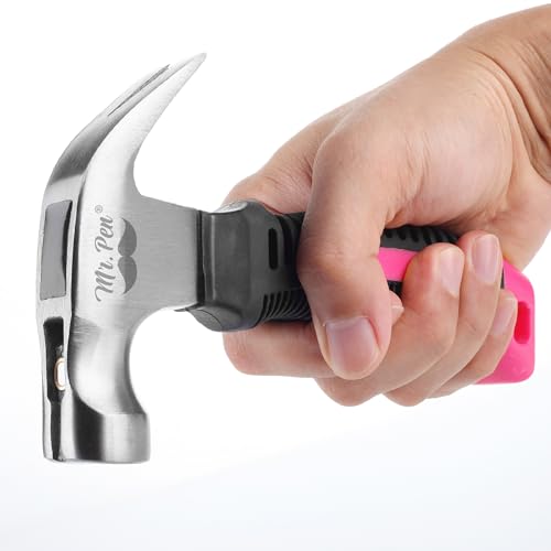 Mr. Pen- Claw Hammer, 8oz, Pink, Magnetic - color: Pink