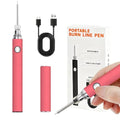 Rechargeable Wire Burning Kit, Digital Wire Burning Tool, Suitable for Bead Stringing, Leather Craftsmanship, Sewing, Weaving, Wax Carving, Wood Stamping, Pink - color: Pingk