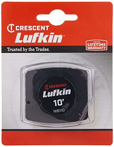 Crescent Lufkin 1/4" x 10' Pee Wee Pocket Tape Measure | W6110