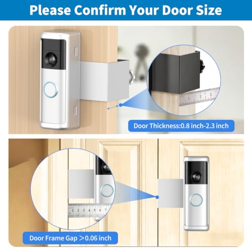 Anti-Theft Doorbell Mount for 2026 Battery Doorbell/Plus/Pro (2nd Gen) - color: Silver