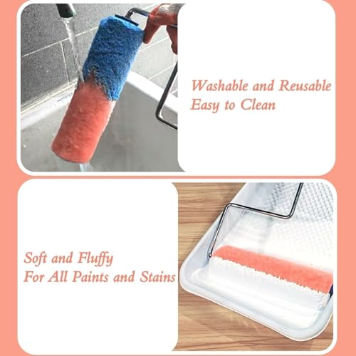 King Origin Paint Roller Covers, 3 Pack, 9 Inch 3/8" Nap - size: 3 PCS, 9-Inch