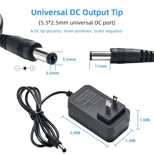 21v Battery Charger Adapter, 2-Pack(Battery Not Included)
