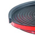 Universal Door Seal Strip, B-Shape Rubber Weatherstrip for Auto Windows Sunroof & Engine Cover Protection (16.5 Feet, Black) - size: 51/100" (W) x 1/5" (T) x 16.5' (L)