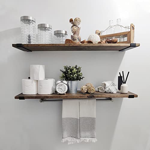 10 Pack Heavy Duty J Shelf Brackets with Lip, 9-Inch Industrial Wall-Mounted Floating Supports for 8.8" Wide Lumber Board, Black, HOME MASTER HARDWARE - size: 10 Pack