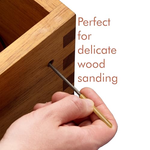 10Pcs Needle File Set, Needle Files Grade T12 Forged Steel, Compat Small File Set for Metal, Wood and Plastic. Needle Files with Convenient Synthetic Leather Storage Case.