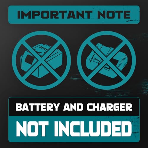 Cerycose Cordless Reciprocating Saw Compatible with Makita 18V Battery, Variable Speed 1" Stroke Length,3200 SPM, Toolless Blade Change, 4 Saw Blades for Metal Wood PVC Cutting (Tool Only) - style: Two-handed for Makita battery