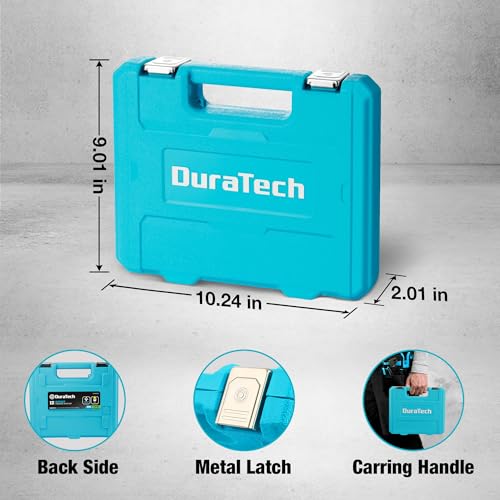 DURATECH 1/2" Drive Impact Swivel Socket Set, 13 Pcs Shallow Wobble Sockets - style: 13 PCS Metric 1/2" Dr.