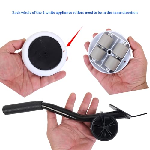 Heavy Duty Furniture Lifter 4 Appliance Roller 163 LBS Load Capacity Wheels + Adjustable Lifting Tool Lever Suitable Easy Safe Moving Sofas Couch Washer Dryer Refrigerator Bed - size: Slider