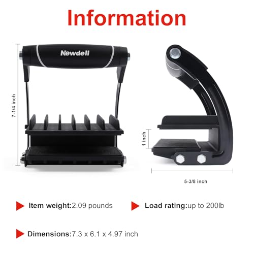 Newdeli Plywood Carrier Professional Panel Carrier Drywall Carrying Tool Plywood Lifting Tool for Wood, Synthetic Cement Board, Sheet Board, Padded, Drywall - Clamping Thickness up to 1 inch - size: 1 Pack - Max to 1 inch