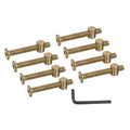PATIKIL 8 Set Bunk Bed Bolts and Nuts Kit, M8x60mm Furniture Bolts Hex Drive Socket Cap Hardware Replacement for Beds Headboards Chairs - size: M8x60mm
