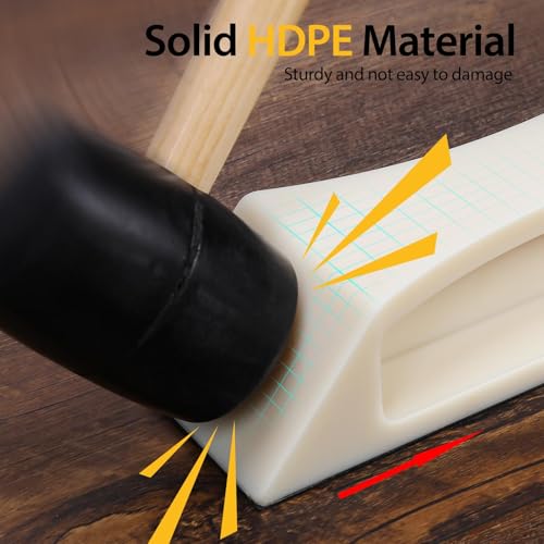 Floor Gap Fixer Tool Kit – Heavy-Duty Plank Grabber with Rubber Mallet & Washable Adhesive Pad for Laminate, Vinyl, and Hardwood Flooring Repair