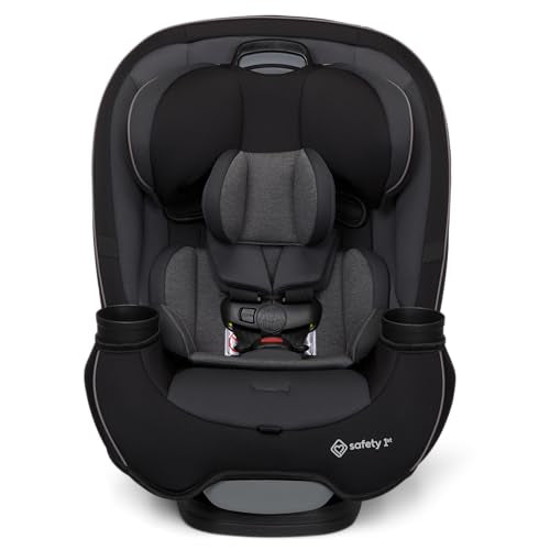 Safety 1st Grow and Go All-in-One Convertible Car Seat, Rear Facing, 5-40 lbs, Forward Facing (30–65 lbs), High Back Booster Seat 40-100 pounds, Black Phantom - color: Black Phantom, style: Original