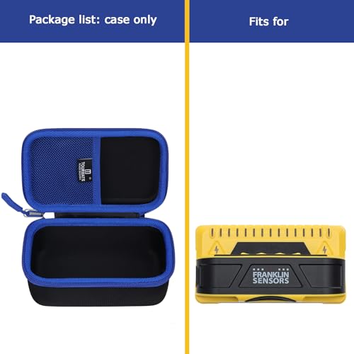 Tourmate Hard Case Compatible for Franklin Sensors ProSensor M90 / M150 Professional Stud Finder (Case Only) (Black + Blue) - color: Black&Blue