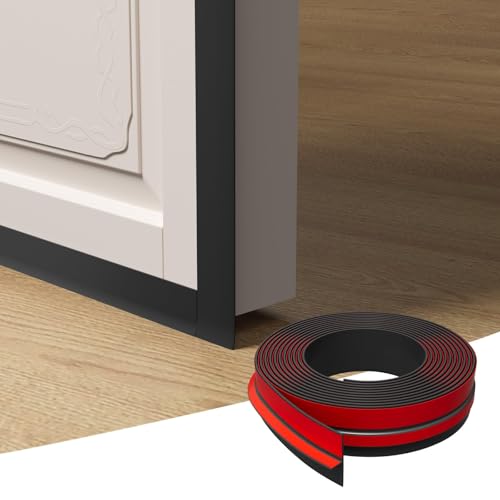 Elvone T-Shaped Weather Stripping Seal, Black Silicone, 1.97 in x 40 ft - color: Black, size: 40FTX1.97IN