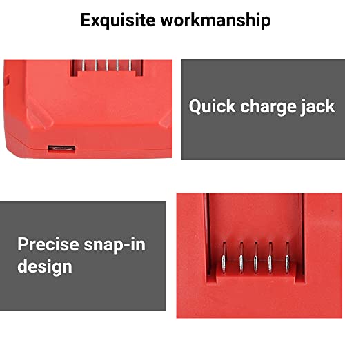 Battery Charger 12V Rapid Portable Charging for Power Tool Replacement 100 to 240V(US Plug)