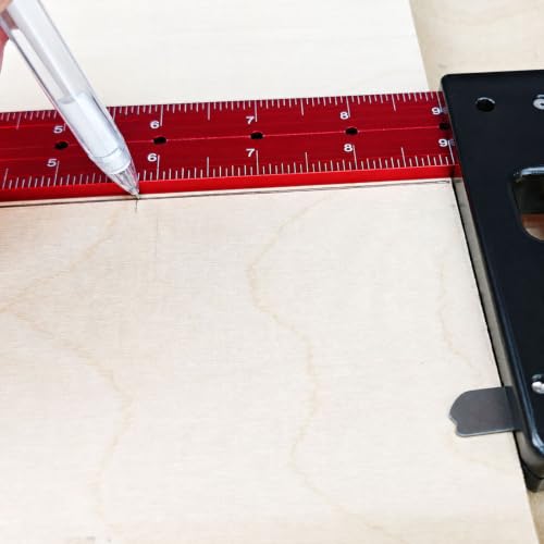 Combination Square 12 Inch, Precision Woodworking Square with Support Lip