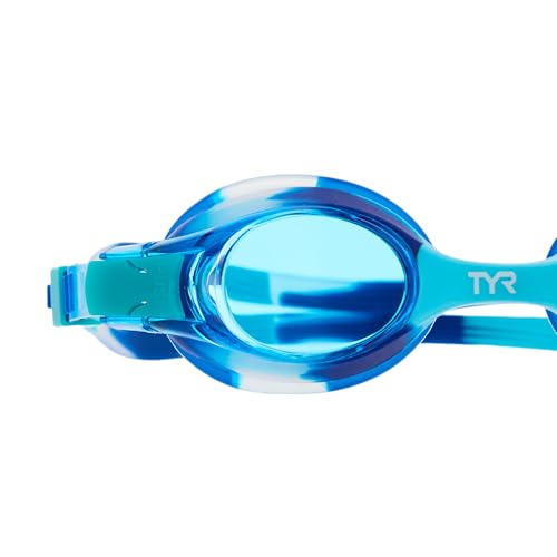 TYR Kids' Swimple Goggles - Colorful Swim Goggles for Beginners - color: Blue