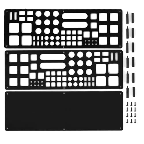 Screwdriver Storage Rack 63-Holes Acrylic Tool Stand Black