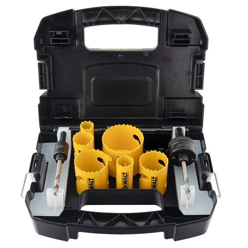 DEWALT Bi-Metal Hole Saw Kit for Wood, Metal and Plastic (D180001)