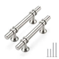 Rergy 10 Pack 3 Inch Hole Center Brushed Nickel Cabinet Pulls Kitchen Pulls - color: Brushed Nickel, size: 3in Hole Center(76mm)